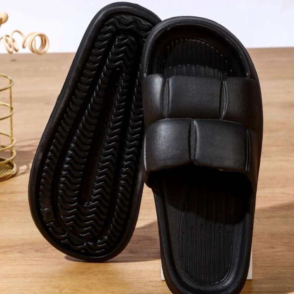 Black minimalist slides